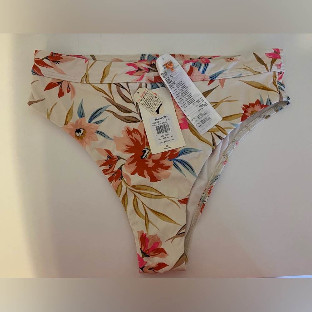 Billabong Women’s Swim Bottom, Medium, Coral Sands